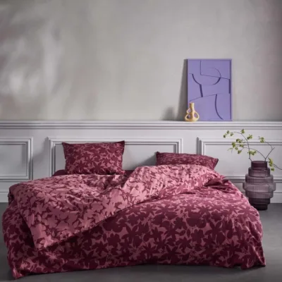 Dekbedovertrek Flanel Essenza Imara Burgundy