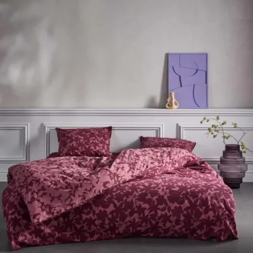 Dekbedovertrek Flanel Essenza Imara Burgundy