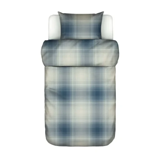 Dekbedovertrek Flanel Marc O'Polo Phia Stormy Blue 1 persoons