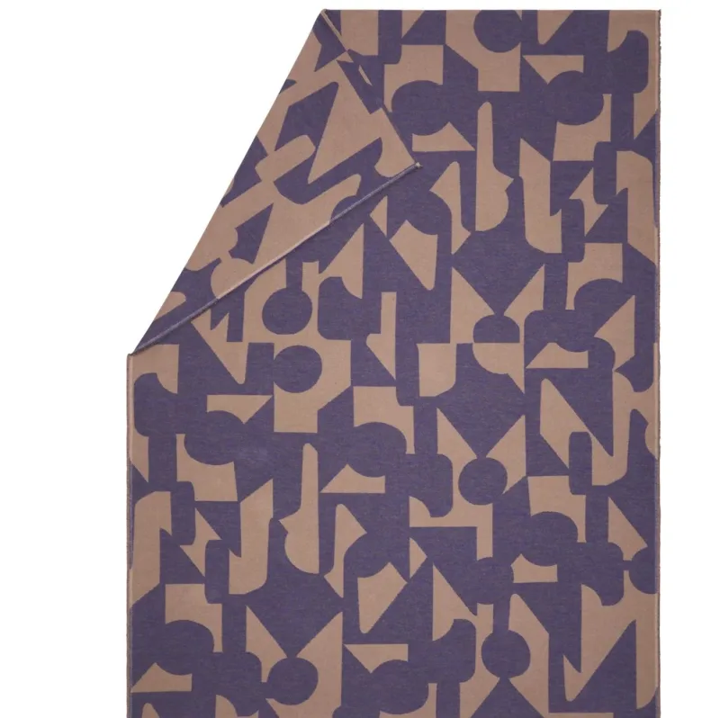 Plaid Luca Modern Abstract violet - Afbeelding 2