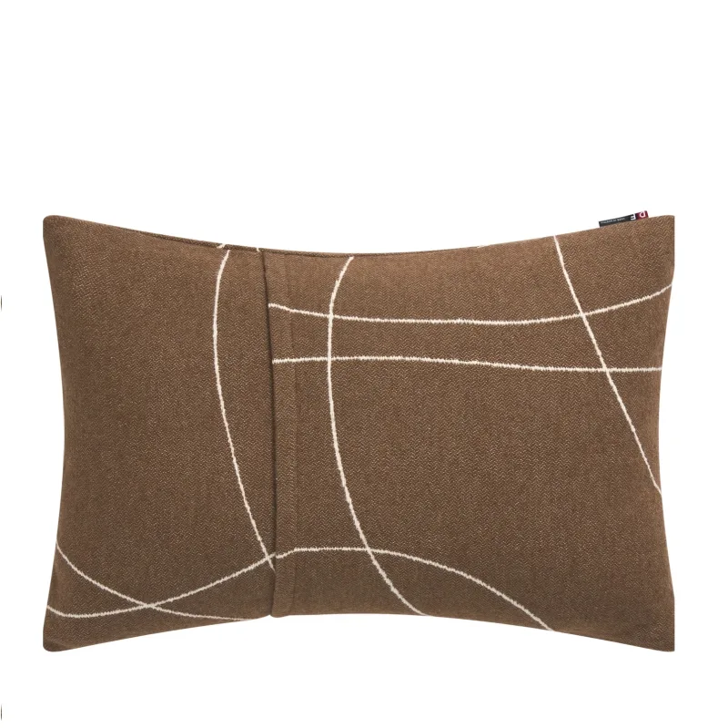 Sierkussen Nova Swinging lines bruin - Afbeelding 3