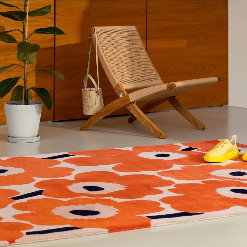 Vloerkleed Marimekko Unikko oranje