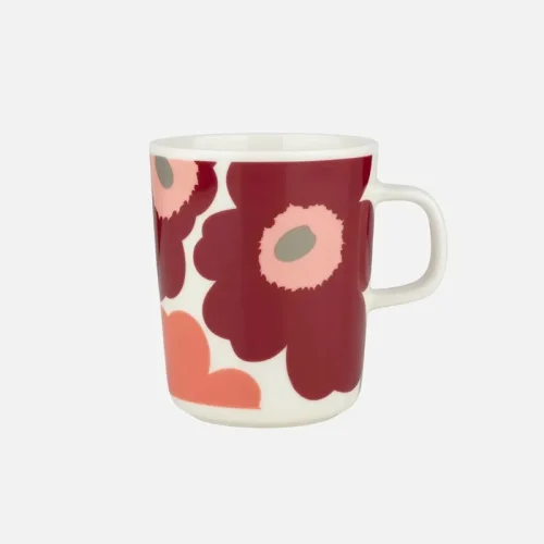 Koffiekop 2,5 dl Marimekko - Unikko rood roze