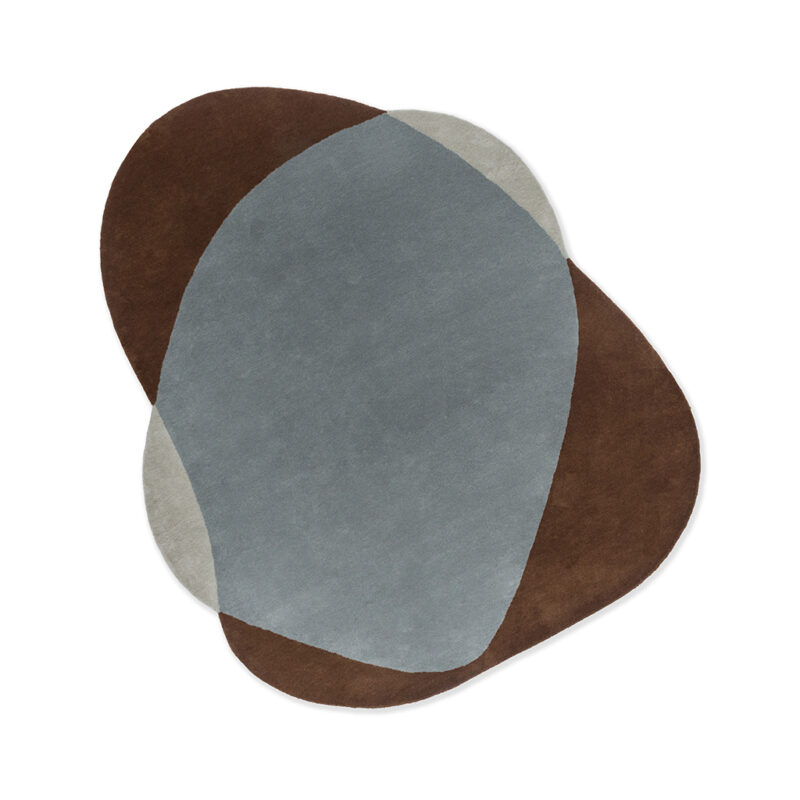 Vloerkleed Chad Brown-Blue - Afbeelding 4