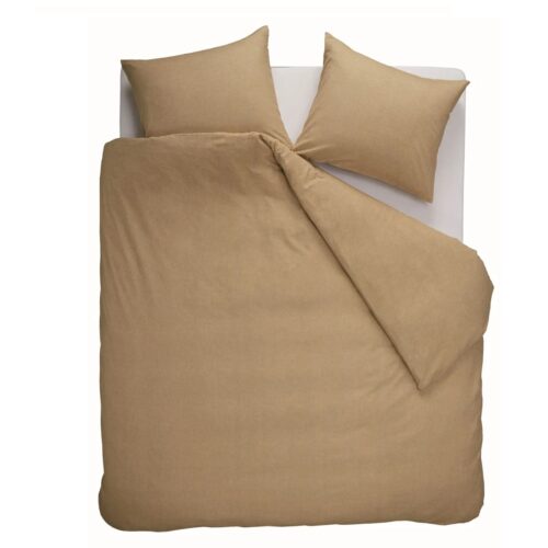 Dekbedovertrek Beddinghouse Flanel Frost - Geel, 200 x 200/220 + 2 slopen