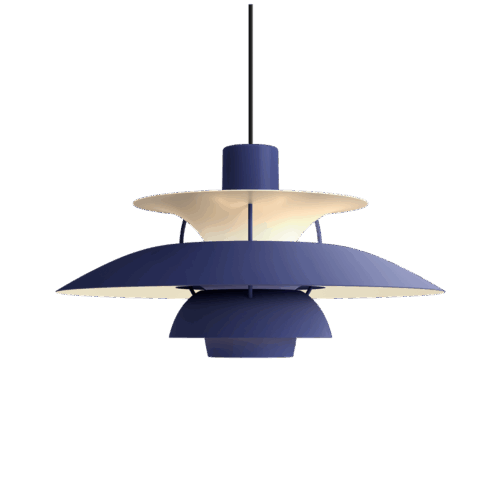 Hanglamp Louis Poulsen PH 5 Monochrome - Monochrome Dusty Indigo