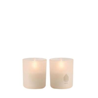 Set LED kaarsen in glas