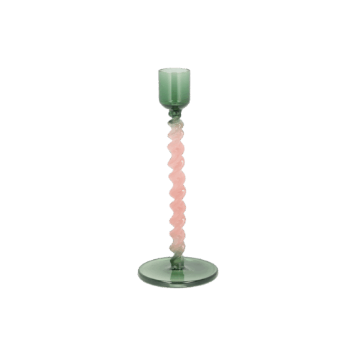 kandelaar vivid green/rose