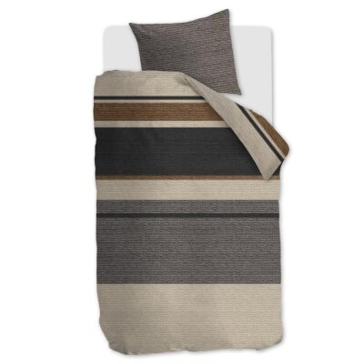 Dekbedovertrek Beddinghouse Flanel Laila Dark Sand 1 persoons