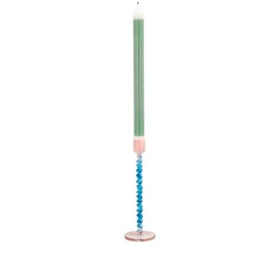 Kandelaar Vivid Blue/Rose