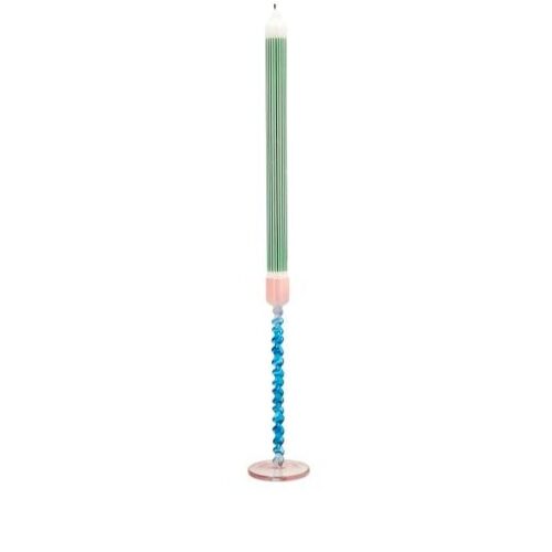 Kandelaar Vivid Blue/Rose