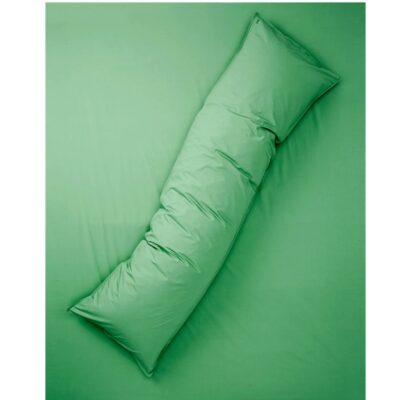 Bedmate sloop Percale katoen - Jade Green, 50 x 160