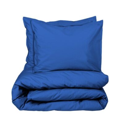Dekbedovertrek Set Percale katoen - Cobalt Blue, 140 x 200/220 + 1 sloop