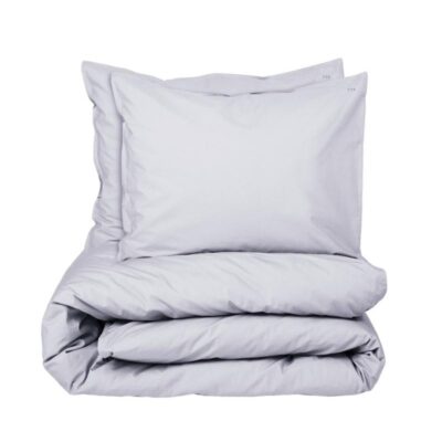Dekbedovertrek Set Percale katoen - Lavender Grey, 140 x 200/220 + 1 sloop