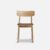 Geolied eiken met cognac leren zitting