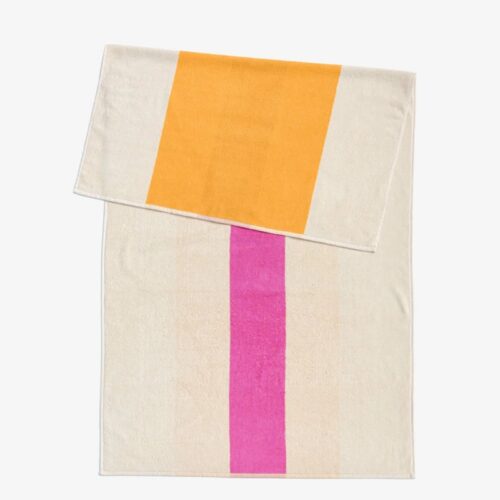 Strandlaken Suite702 Pink Sunny Yellow