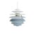 Dusty blue high lustre chrome plated