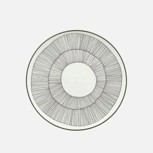 Rond bord 20 cm Marimekko - Kukat Puhkeavat groen