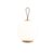 Brass/glossy white opal glass