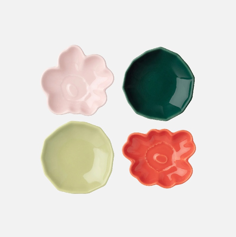 Set van 4 schaaltjes Marimekko Unikko & Kivet