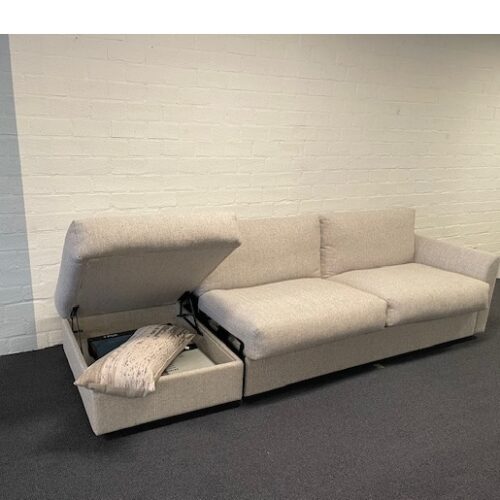 Slaapbank Sofabed Dean 2-zits met poef