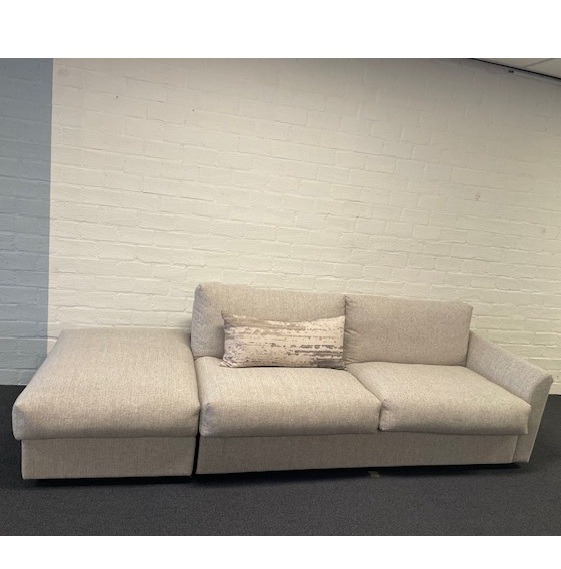 Slaapbank Sofabed Dean 2-zits met poef - Afbeelding 2